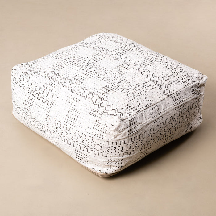African tribal mudcloth Floor Pillow Cover - Benisouk