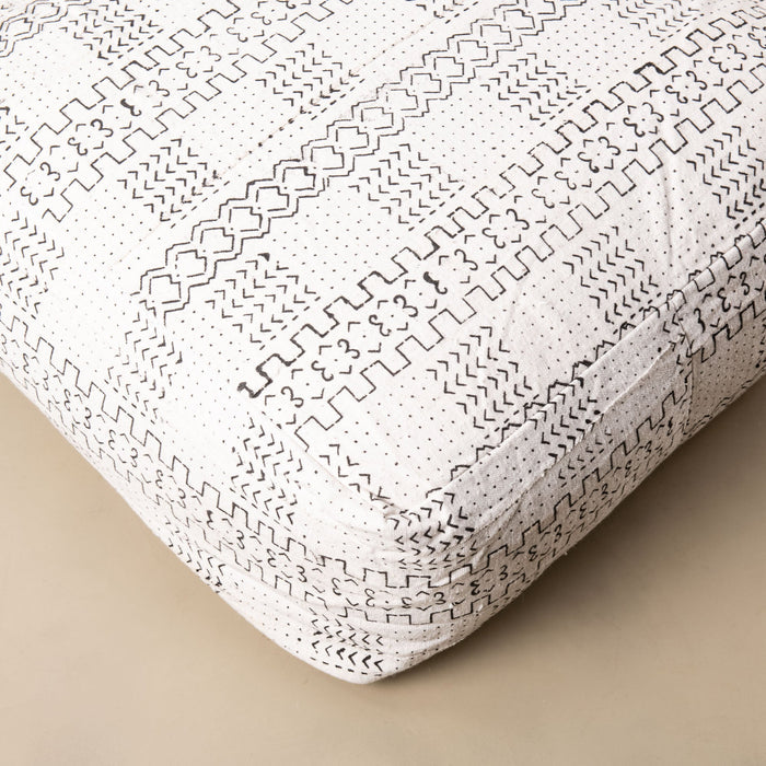 African tribal mudcloth Floor Pillow Cover - Benisouk