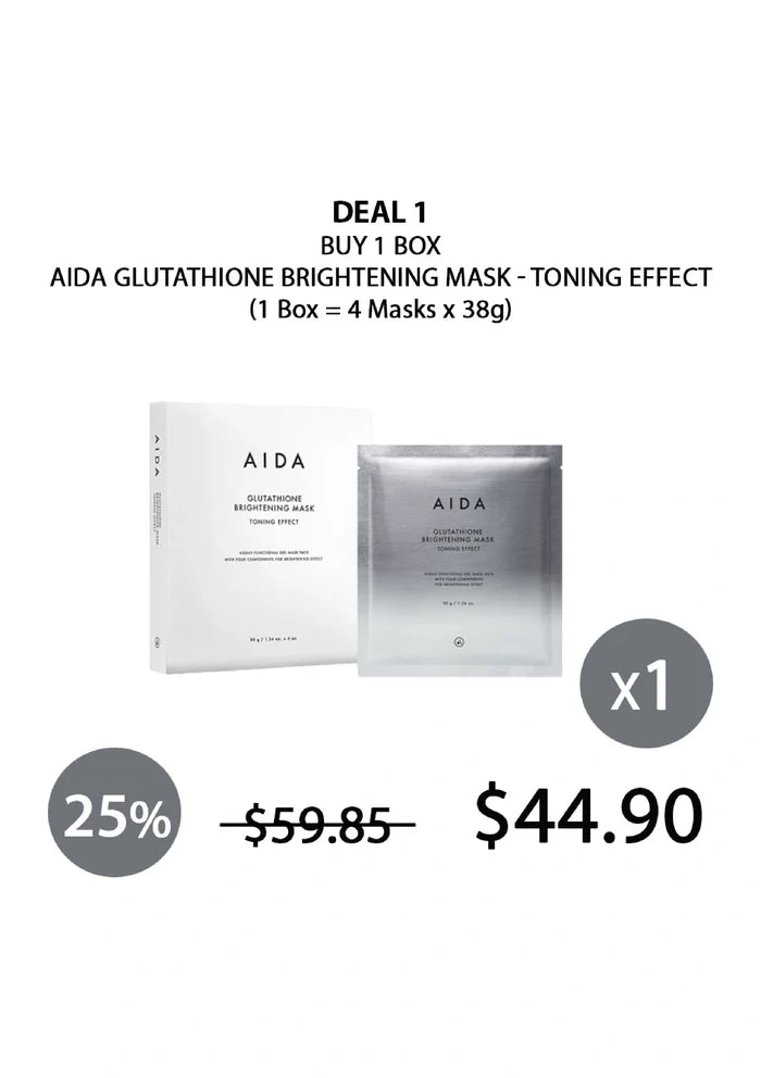 (BUY 1) AIDA GLUTATHIONE BRIGHTENING MASK