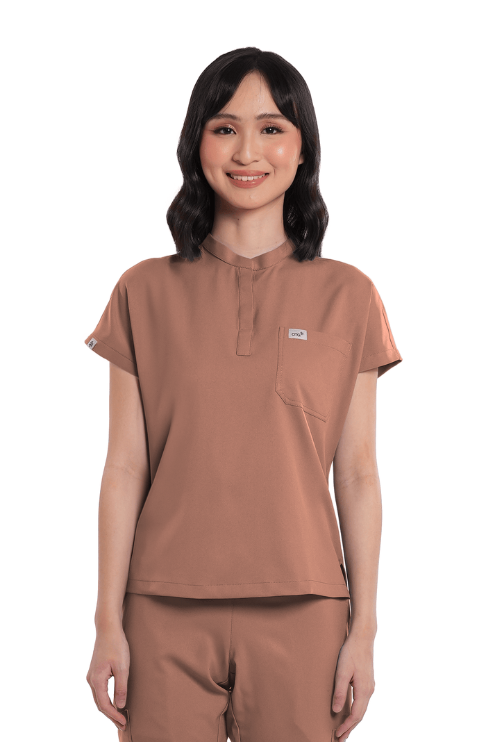Airstretch® Custom Fit Cap Sleeve Women Scrub Top