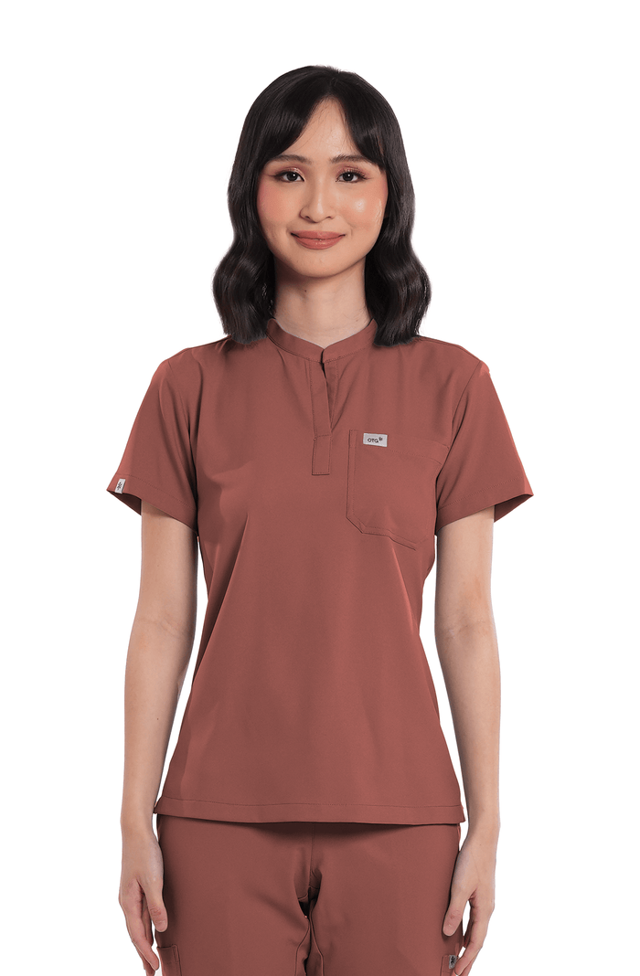 Airstretch® Custom Fit Mandarin Women Scrub Top