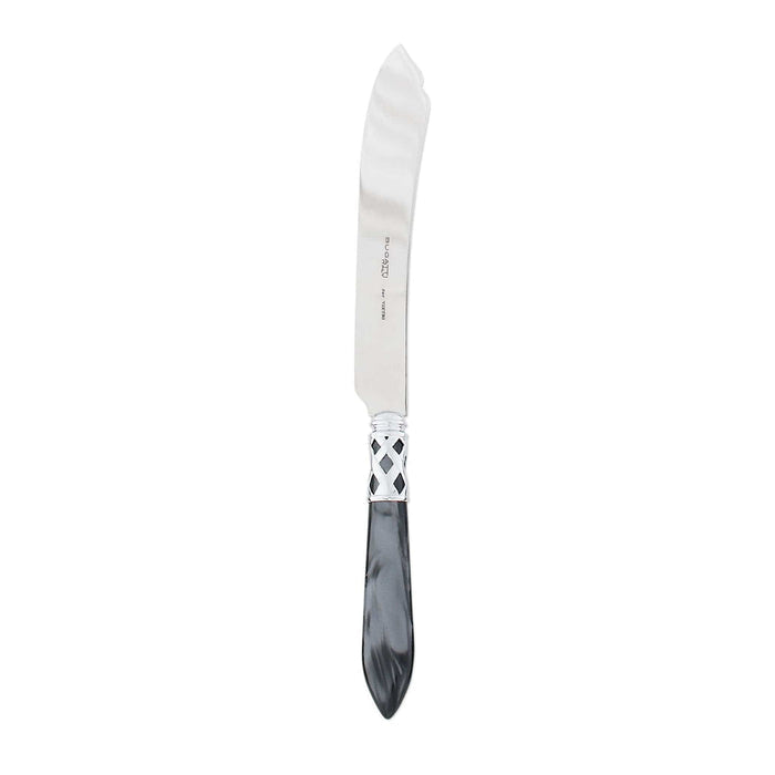 Aladdin Brilliant Cake Knife Tabletop Vietri Charcoal