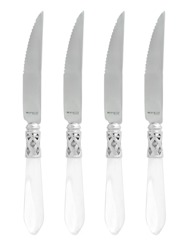Aladdin Brilliant Steak Knives Tabletop Vietri Clear