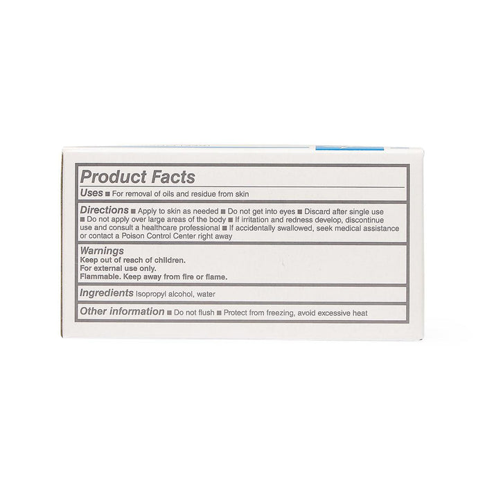 Alcohol Prep Pads - Box of 200, Instructions for use on box view.
