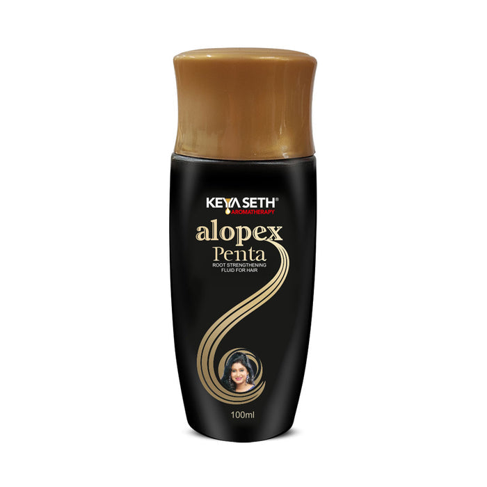 Alopex Penta Hair Growth Serum – Lightweight, Root Strength, Controls Hair Fall with Rosemary Essential Oils & Biotin - Keya Seth Aromatherapy