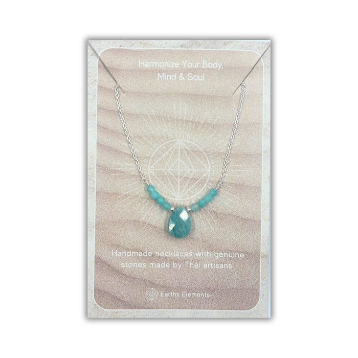Amazonite Beaded Necklace - 925