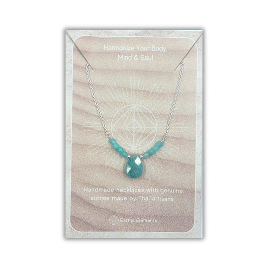 Amazonite Beaded Necklace - 925