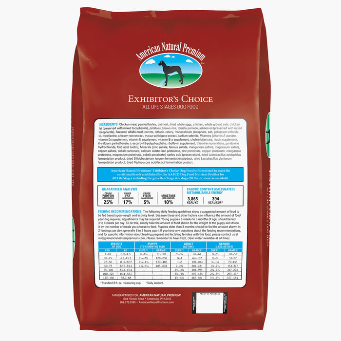 American Natural Premium Exhibitor's Choice Recipe Dog Food