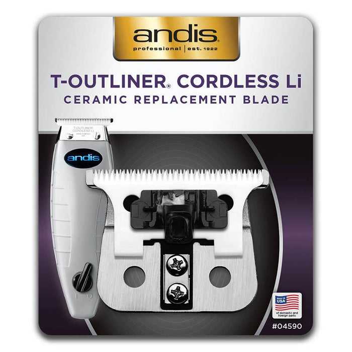Andis CERAMIC Replacement Blade T-Outliner CORDLESS Li Trimmer # 04590 - Palms Fashion Inc.