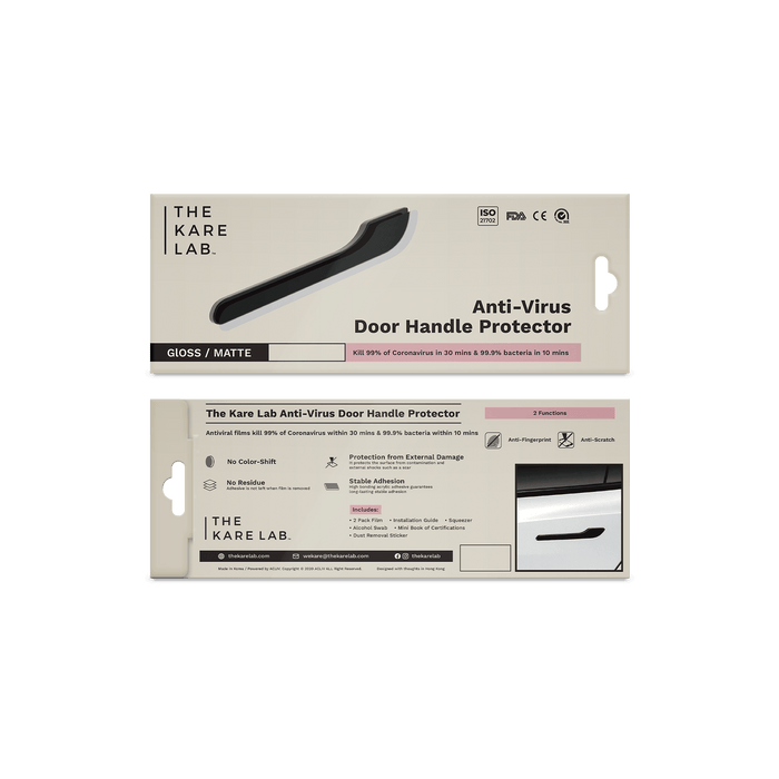 Anti-Virus Tesla Navigation Screen + Door Handle Protector - The Kare Lab
