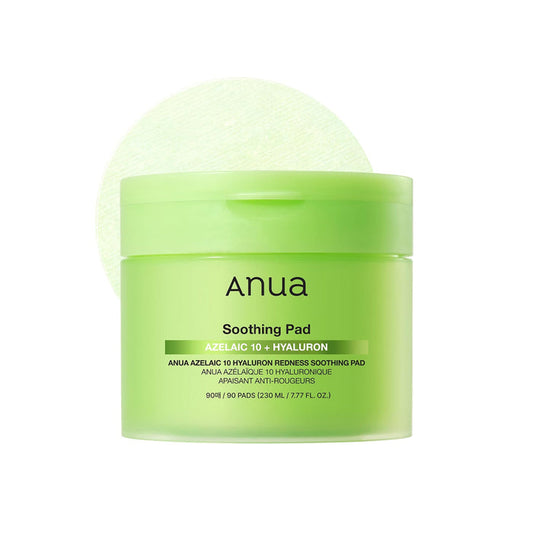 ANUA Azelaic Acid 10 Hyaluron Redness Soothing pad - raminamieji veido padeliai