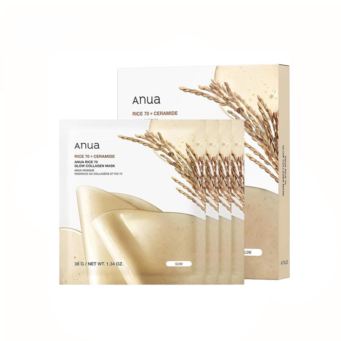 Anua Rice 70 Glow Collagen Mask