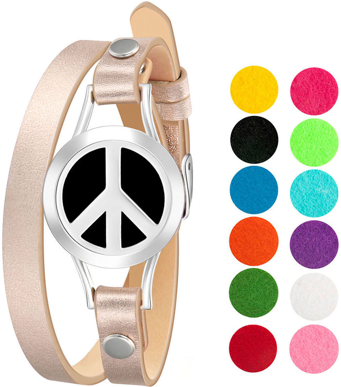 Peace Sign (Rose Gold Band)