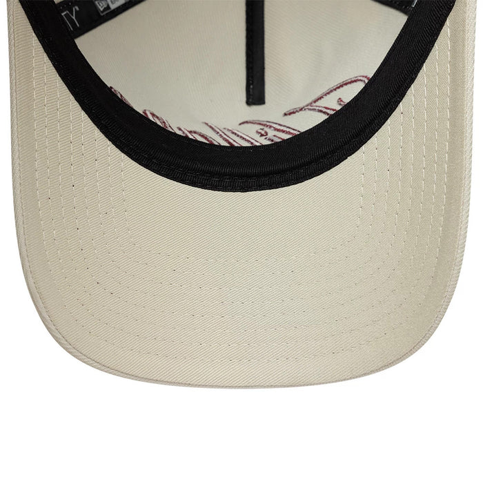 Pictured is this Aston Villa FC Villans 9TWENTY A-Frame cap in white. 6