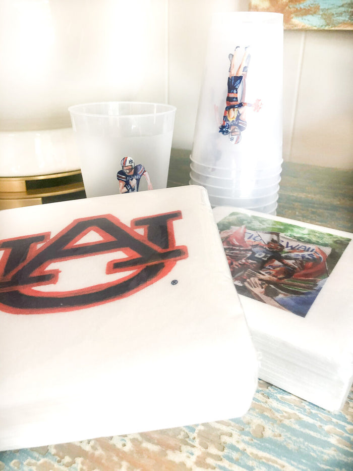 Auburn Logo Napkin Set Napkins in  at Wrapsody