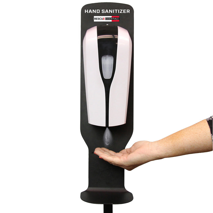 Automatic Hand Sanitizer Dispenser in use