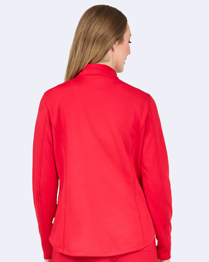 Ava Therese Half Zip Fleece Scrub Pull Over