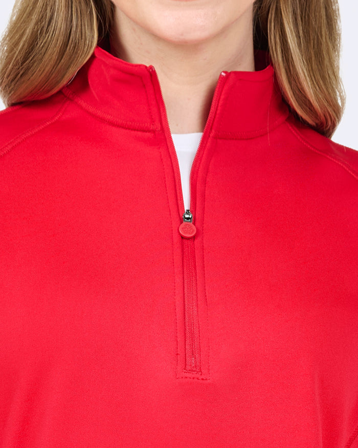 Ava Therese Half Zip Fleece Scrub Pull Over