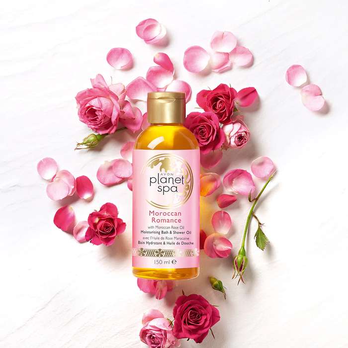 Avon Planet Spa Moroccan Romance with Moroccan Rose Oil Moisturising Bath & Shower Oil - 150ml