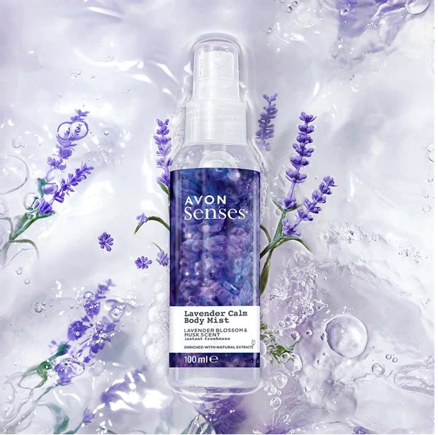 Avon Senses Lavender Calm Bathroom Set