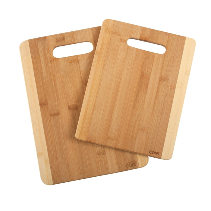BAMBOO STRIPED CUTTING BOARD (SET OF 2)