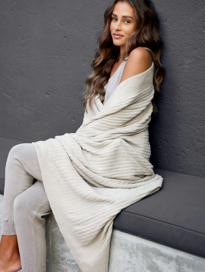 Barefoot Dreams CozyChic Lite Ribbed Throw - Multiple Colors Blankets & Throws in at Wrapsody