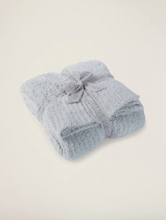 Barefoot Dreams CozyChic Ribbed Throw - Multiple Colors Blankets & Throws in Ocean at Wrapsody