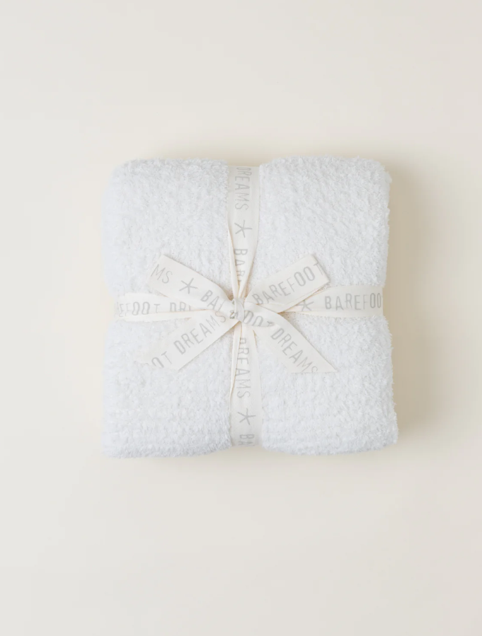 Barefoot Dreams CozyChic Throw - Multiple Colors Blankets & Throws in Cream at Wrapsody