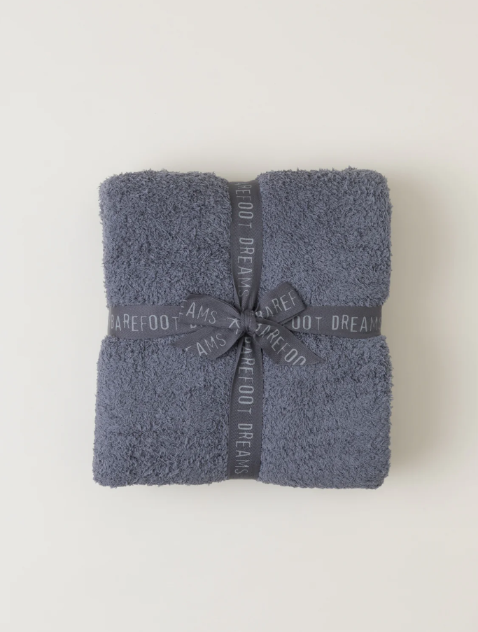 Barefoot Dreams CozyChic Throw - Multiple Colors Blankets & Throws in Graphite at Wrapsody