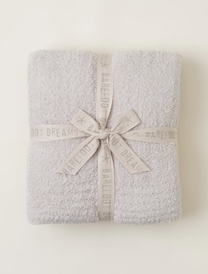 Barefoot Dreams CozyChic Throw - Multiple Colors Blankets & Throws in Stone at Wrapsody