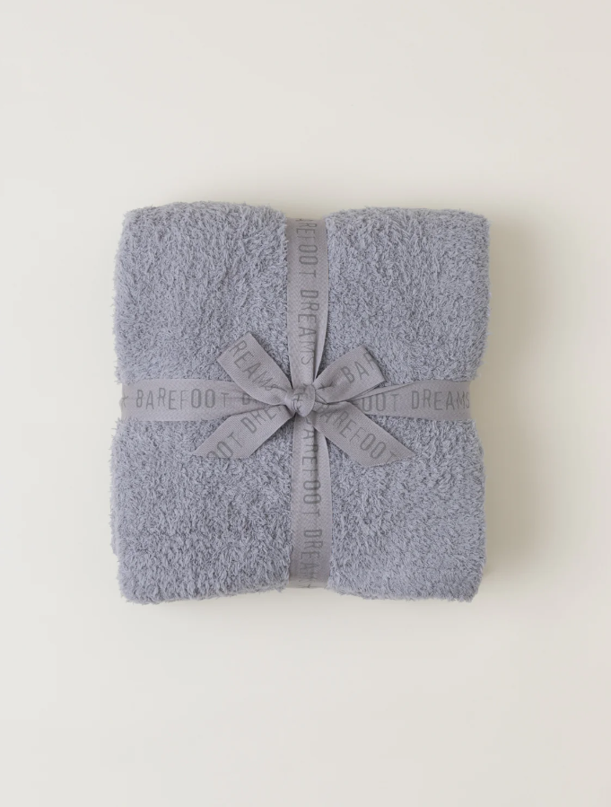 Barefoot Dreams CozyChic Throw - Multiple Colors Blankets & Throws in Dove Gray at Wrapsody