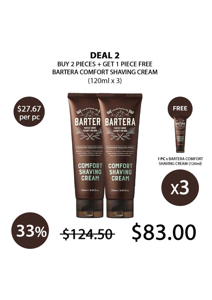 (BUY 2+1 FREE) BARTERA COMFORT SHAVING CREAM
