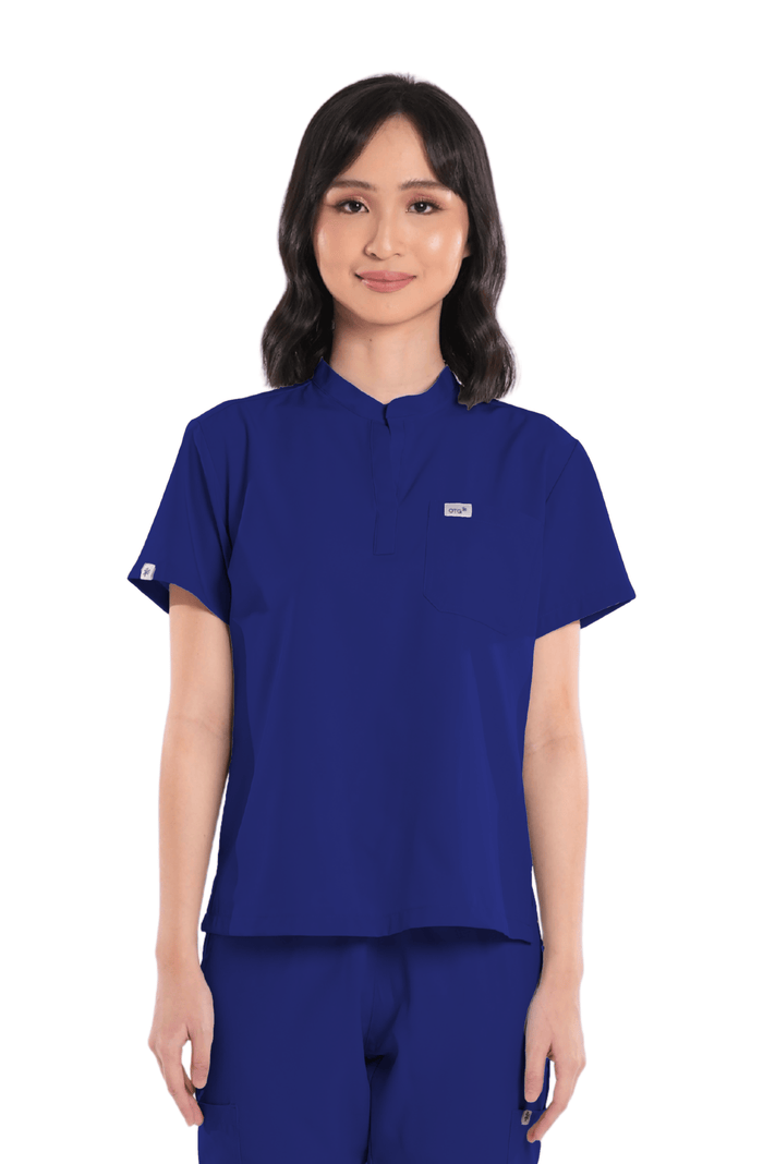 Basicflex® Custom Fit Mandarin Women Scrub Top