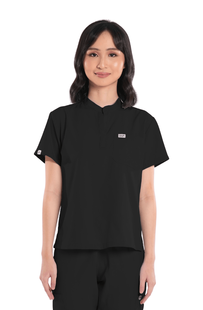 Basicflex® Custom Fit Mandarin Women Scrub Top