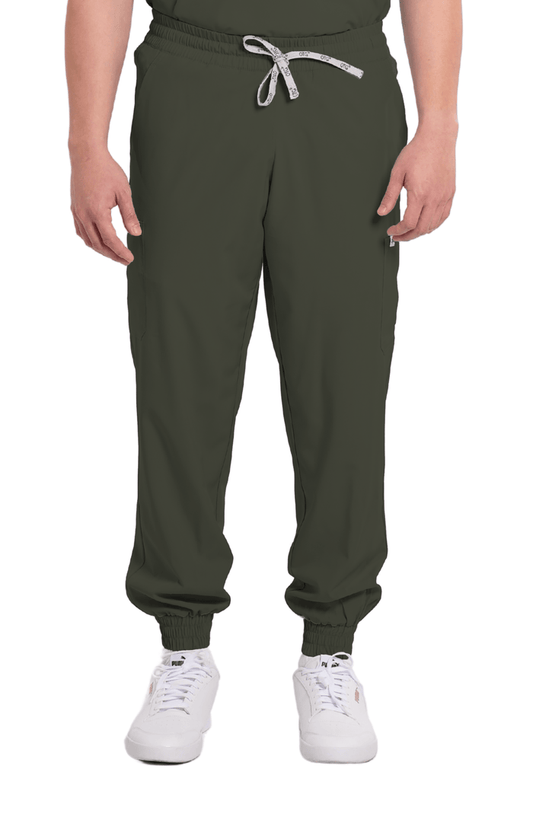 Basicflex® Garterized Jogger Men Scrub Pants