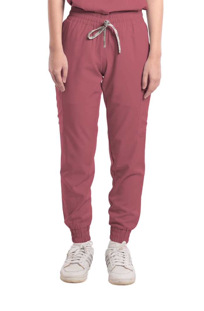 Basicflex® Garterized Jogger Women Scrub Pants