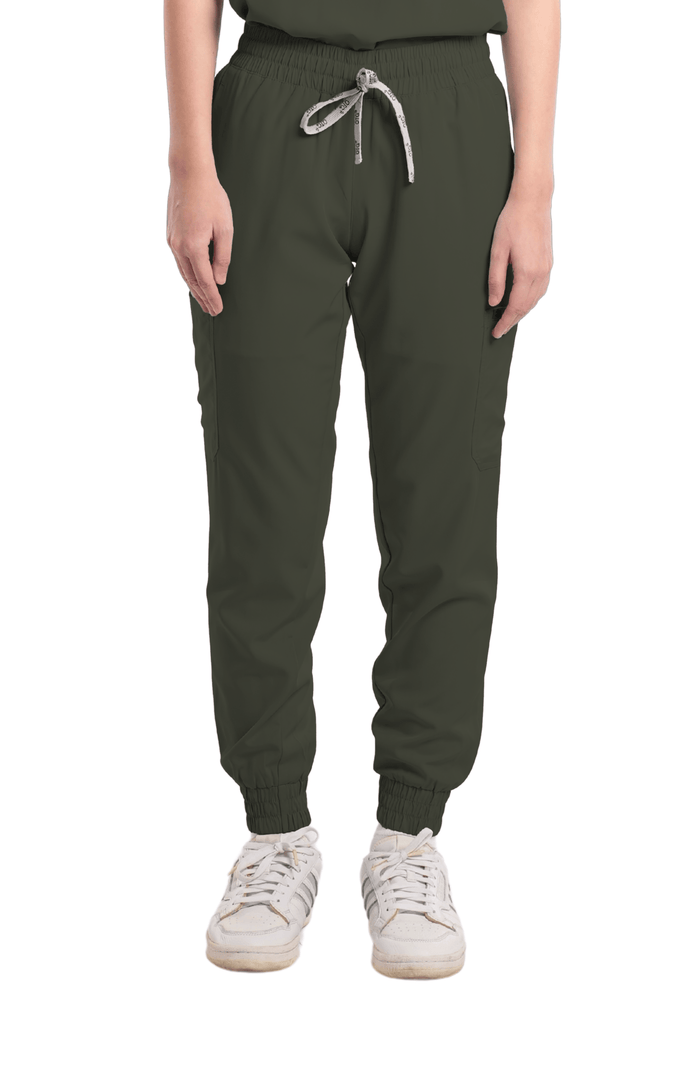 Basicflex® Garterized Jogger Women Scrub Pants
