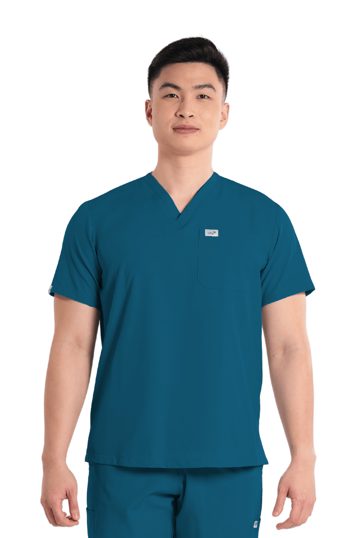 Basicflex® V-Neck Men Scrub Top
