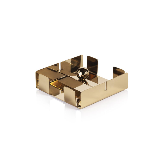 Basso Napkin Holder Collection - Polished Gold - Napkin Holder by Carlyle Avenue