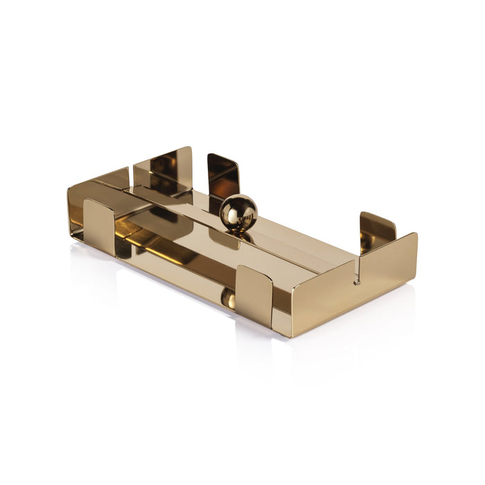 Basso Napkin Holder Collection - Polished Gold - Napkin Holder by Carlyle Avenue