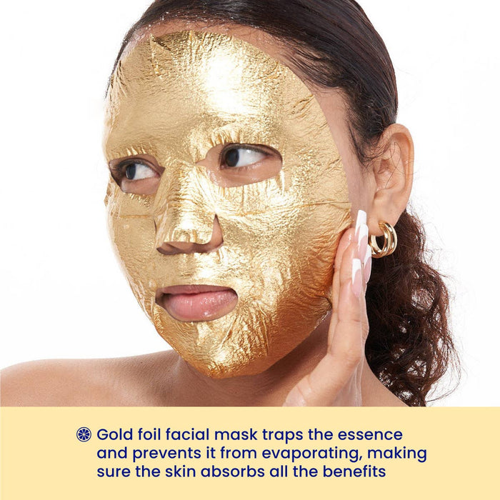 Be Bright Be You Gold Foil Face Mask