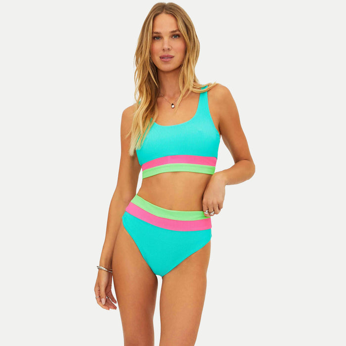 Beach Riot MacKenzie Top - Strawberry Ice Colorblock