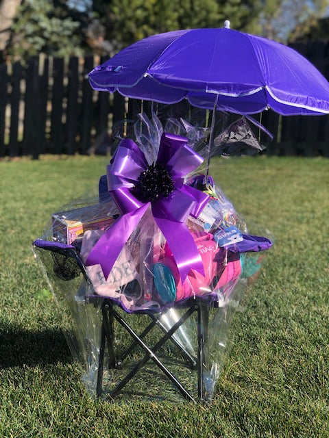 Beach/Stadium/Camp Folding Chair for Kids -Purple