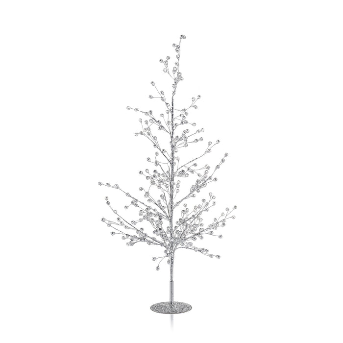Clear & Silver / Large - Set of 4