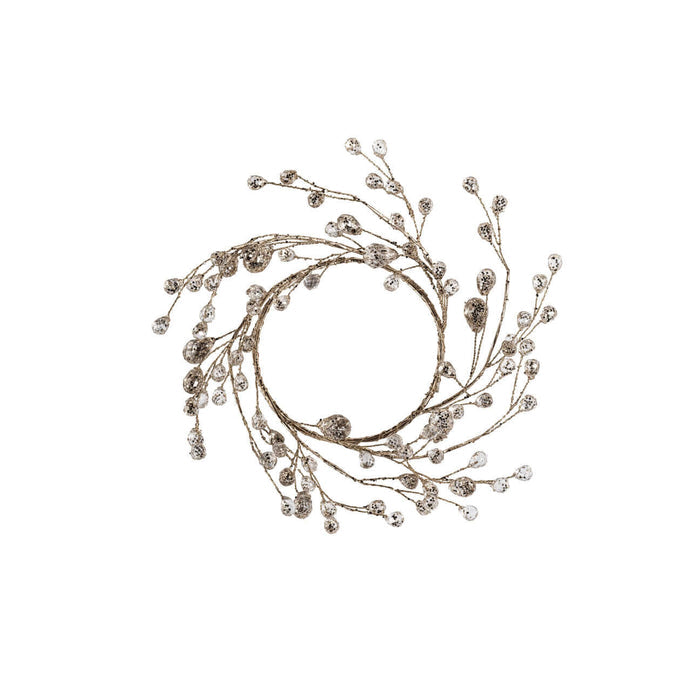 Beaded Glass Berry Wreath, Set of 12 - Holiday Decor by Carlyle Avenue