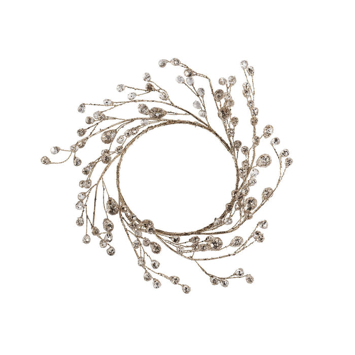 Beaded Glass Berry Wreath, Set of 12 - Holiday Decor by Carlyle Avenue