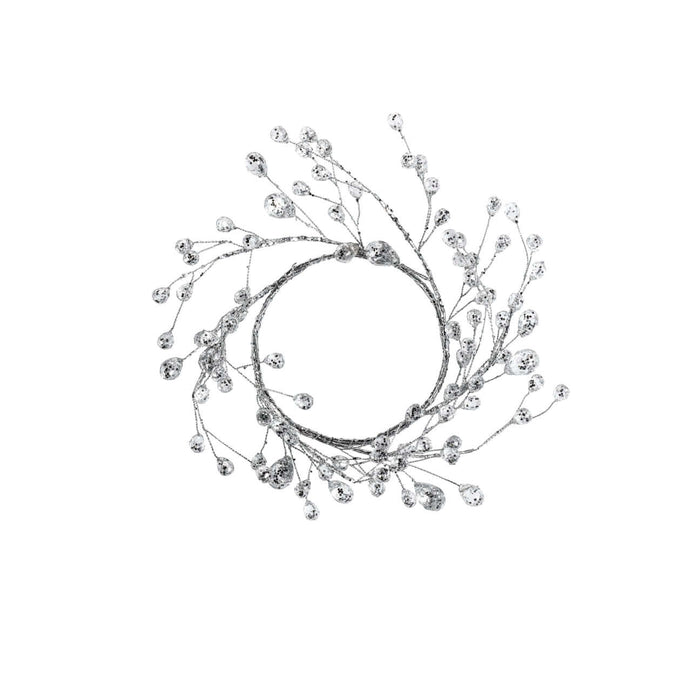 Beaded Glass Berry Wreath, Set of 12 - Holiday Decor by Carlyle Avenue