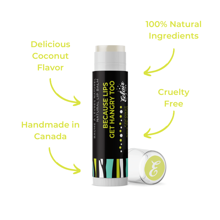 Eclair Coconut Lip Balm - Delicious Flavor, Natural, Cruelty-Free