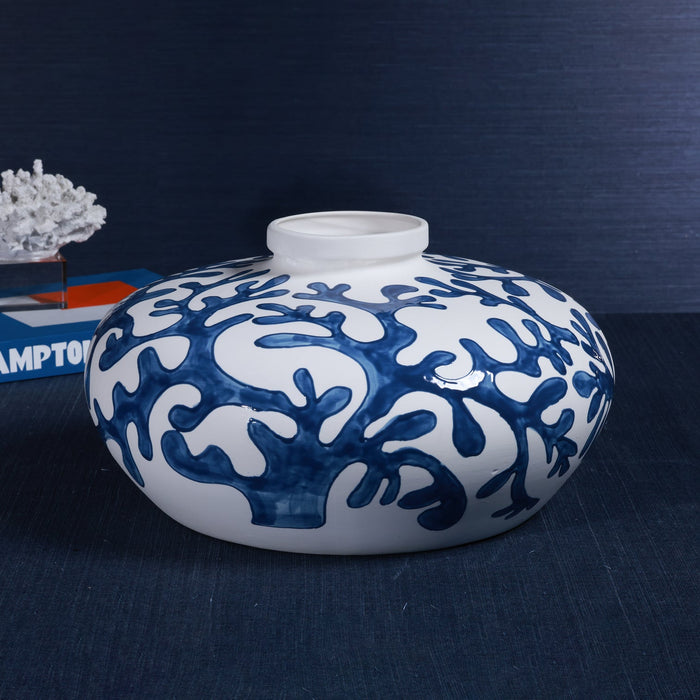 Bermuda Coral Stoneware Vase - Vases by Carlyle Avenue