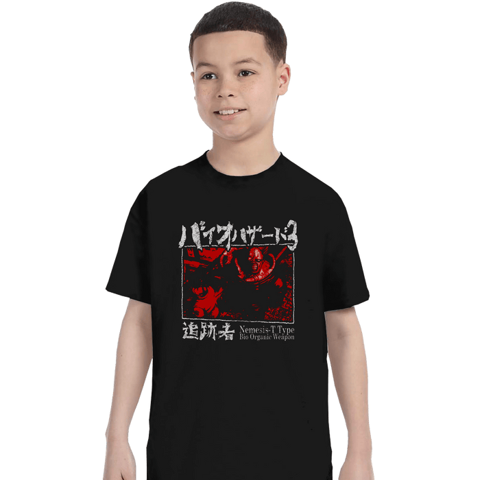 Shirts T-Shirts, Youth / XS / Black Bio Organic Weapon T Type